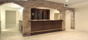 A wet or dry bar in the basement is a popular basement renovation idea especially for those who enjoy entertaining.