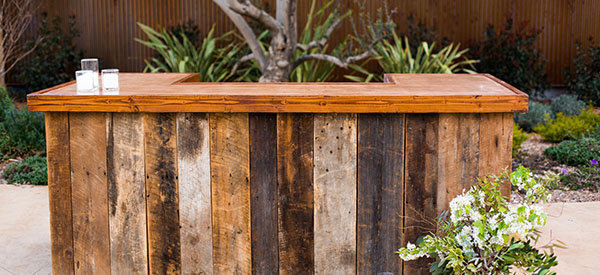 Share favorite drinks with loved ones in your patio bar and relax in your backyard.