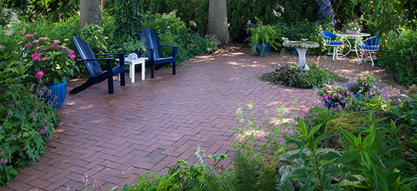 Durable brick materials are ideal for a more formal patio.