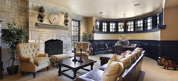 Basement living rooms can be fun and personal depending on your goals.