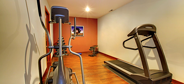 A fun and creative way to use basement space is to transform it into a gym.