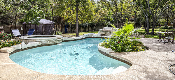 A pool patio is an awesome addition to your backyard.