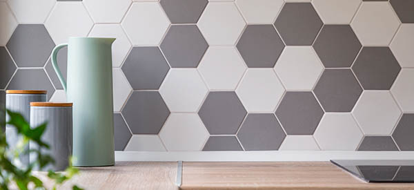 Tile wainscoting is popular for kitchen and bathroom renovations.