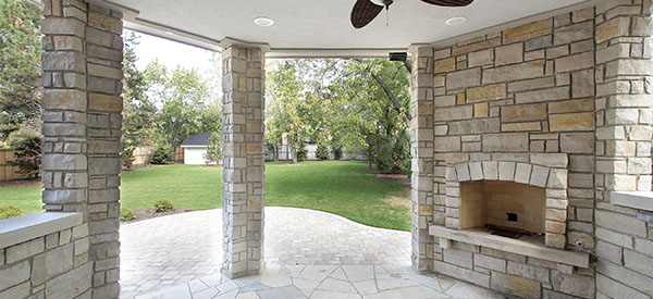 There’s nothing like a patio fireplace to put you in a relaxing frame of mind.