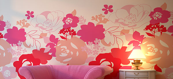 Combine paint and wallpaper for decorating your walls to add drama and style to your home interior.