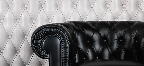 Leather wall coverings provide elegance and style to any room in the house