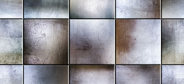 Metallic tiles make bathrooms, basements, and living rooms look larger and provide a unique appeal that is truly modern.