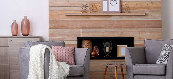 Dress up your walls with interior wall wood panels for an elegant look.