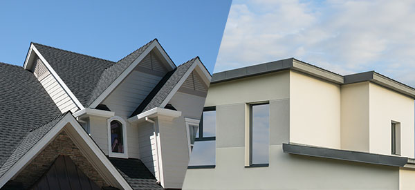 Consider the pros and cons of a flat or pitched roof for your home construction or renovation.