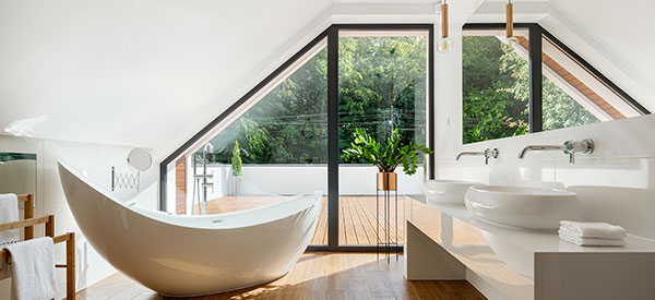 Benefit from more space and functionality from your bathroom with a complete professional remodel.