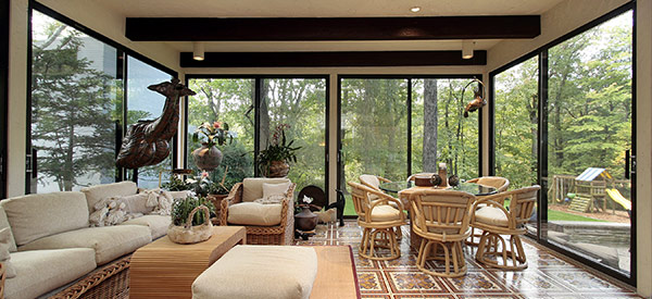 A home addition such as a sunroom provides extra living space at a lower cost.