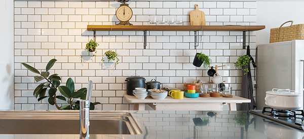 Open shelving is a big hit in 2019 and will continue to be a trend in budget kitchen renovations