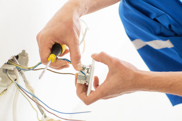 Socket installation or repairs by licensed electricians.