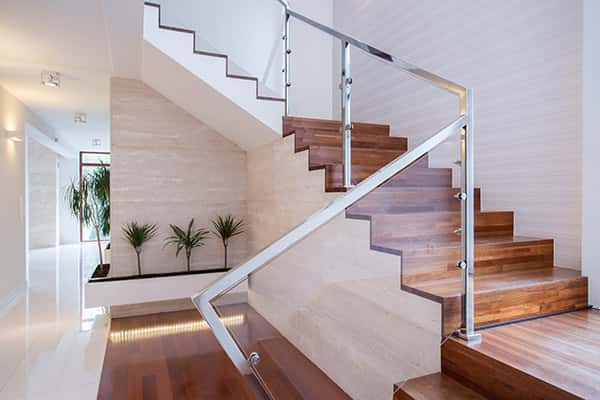 Saving space with rotating staircases.