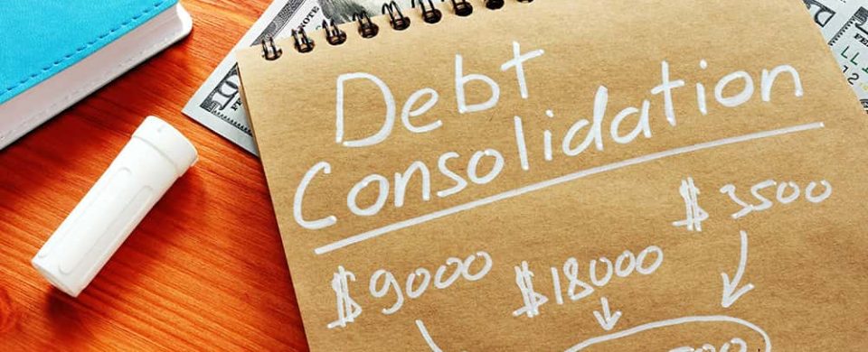 Debt consolidation to get out of debt.