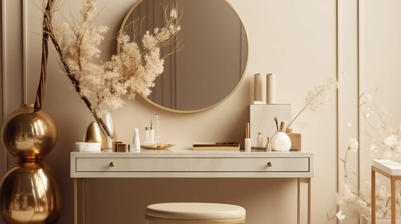 Classic round mirrors for bathrooms.