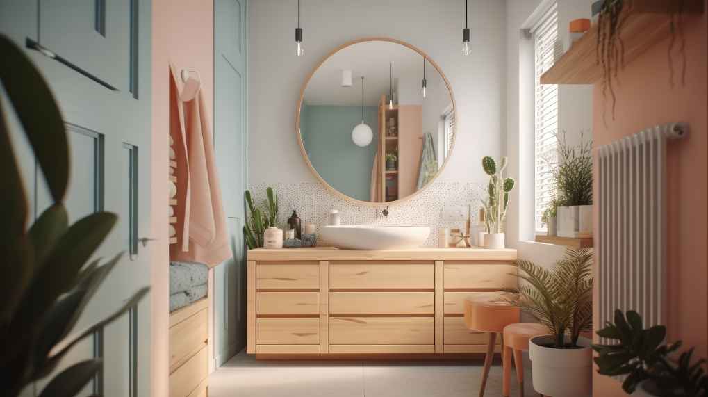 Contrasting bathroom color trends