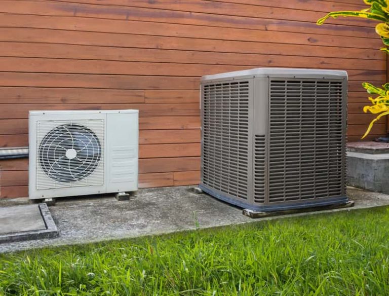 Heat pump for cooling and heating.