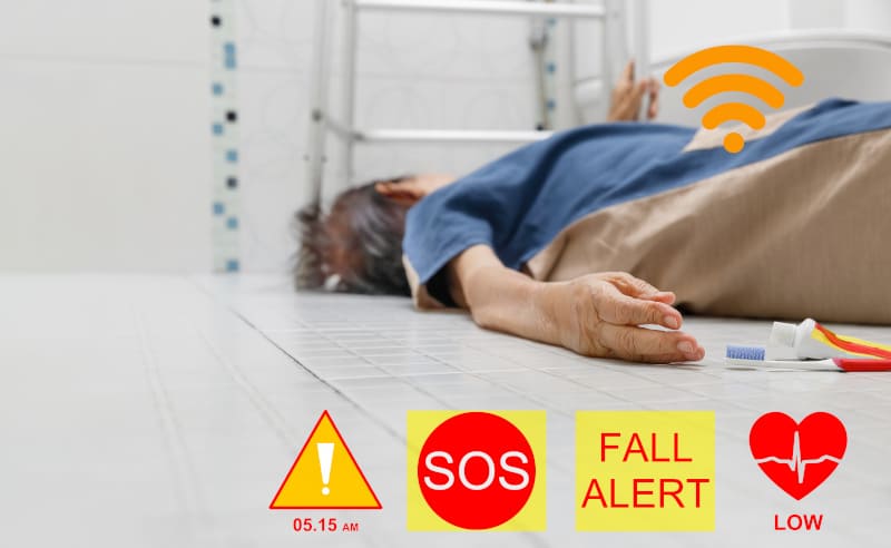 Fall detection for automatic emergency response after a fall.