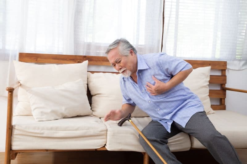 Older adults at high risk for falls.