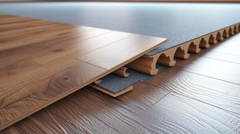Laminate flooring with soundproofing